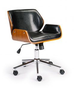 Wooden & PU Leather Office Chair Plaza Task Chair