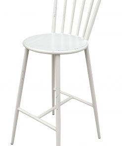 Aluminium Windsor Bar Chair Retro White Set of 2