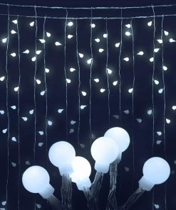 Jingle Jollys 300 LED Curtain Lights - Cold White