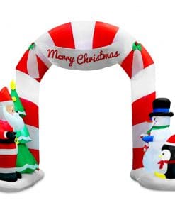 Jingle Jollys 1.8M Christmas Inflatable Archway with Santa Xmas Decor LED